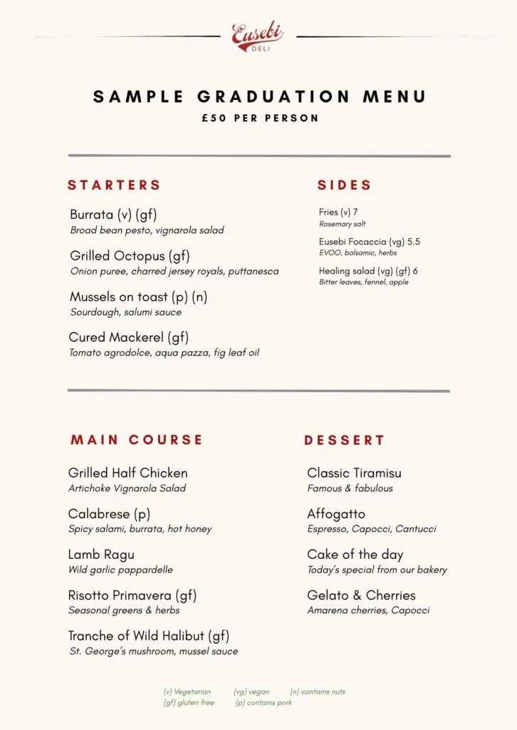 Eusebi — food