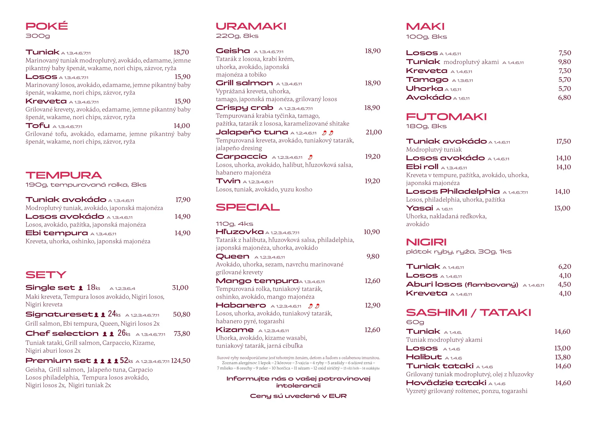 Rybka Sushibar — food
