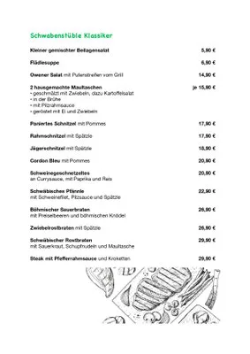 Restaurant Schwabenstüble — food