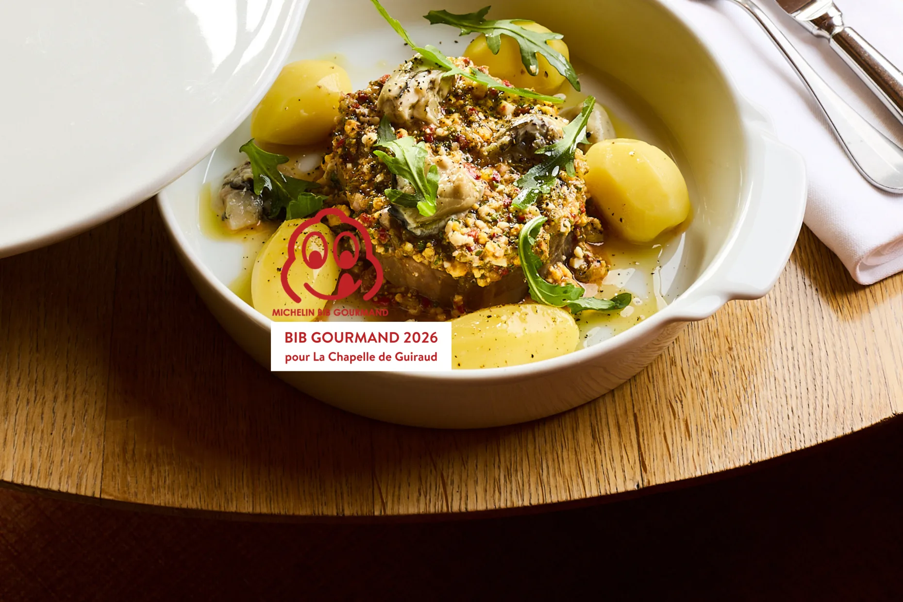La Chapelle de Guiraud — food