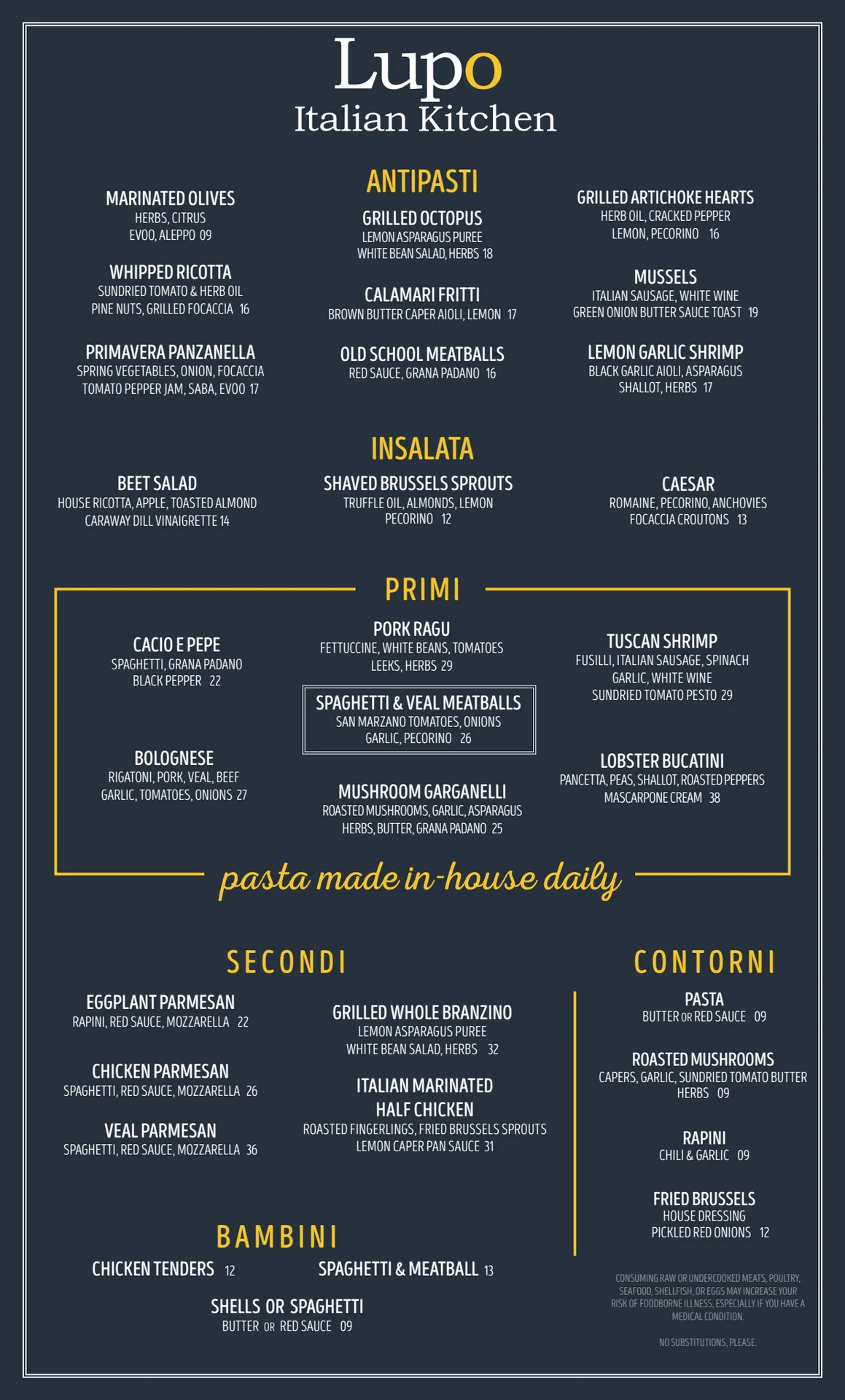 Lupo Italian Kitchen — photo 13