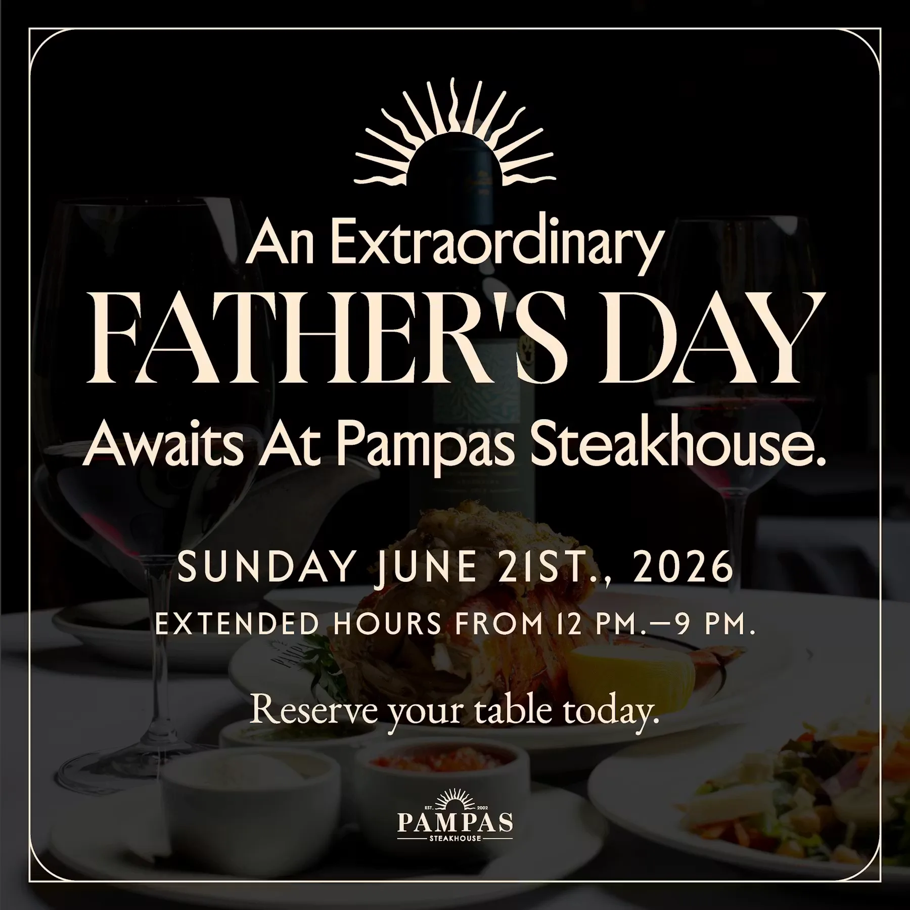 Pampas Steakhouse — food