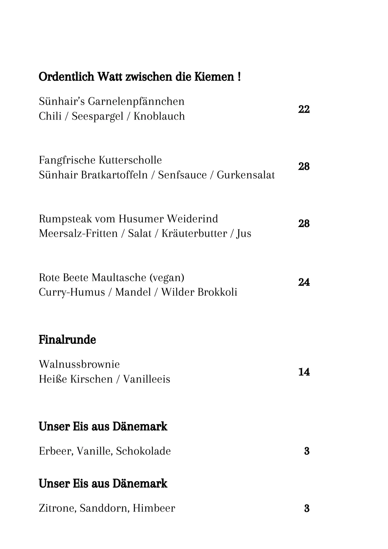 Restaurant Sünhair — drink